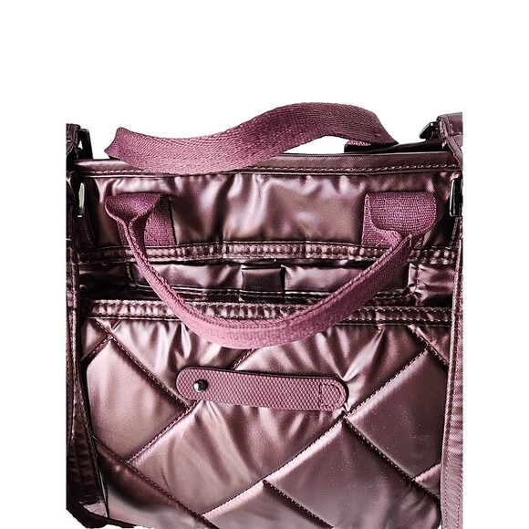 Lug Cabby Tote Shoulder Bag Cranberry Trolley Sleeve Cell Phone Pocket Travel - Picture 9 of 16